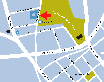 Ausschnitt aus dem Stadtplan