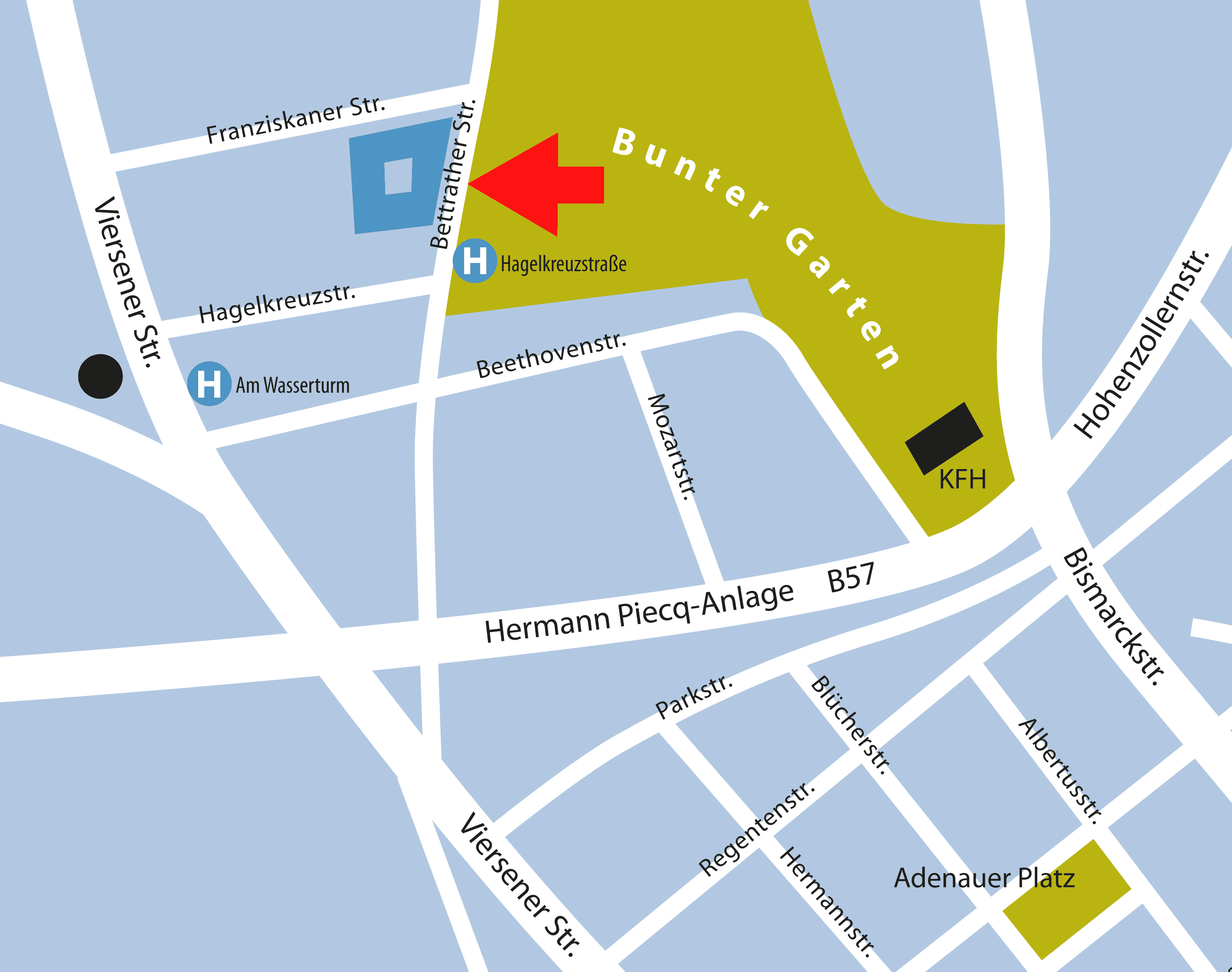 Stadtplan Anna Schiller-Haus
